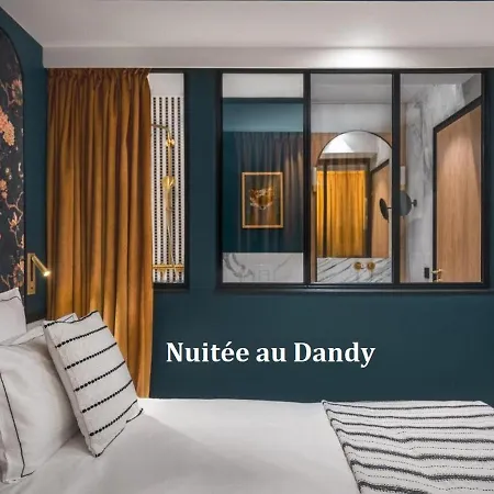 Отель для свиданий Avec Nuit Insolite Au Dandy Et Jacuzzi Privatise (adults Only) Париж