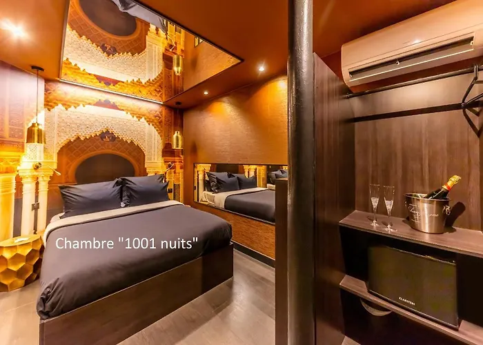 מלון אהבה Avec Nuit Insolite Au Dandy Et Jacuzzi Privatise (adults Only) פריז