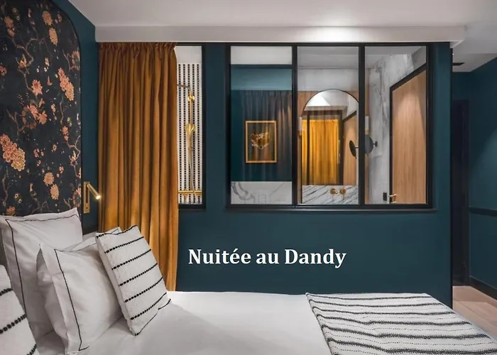 מלון אהבה Avec Nuit Insolite Au Dandy Et Jacuzzi Privatise (adults Only) פריז